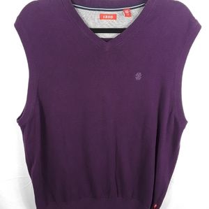 Izod Sweater Vest Purple size L.